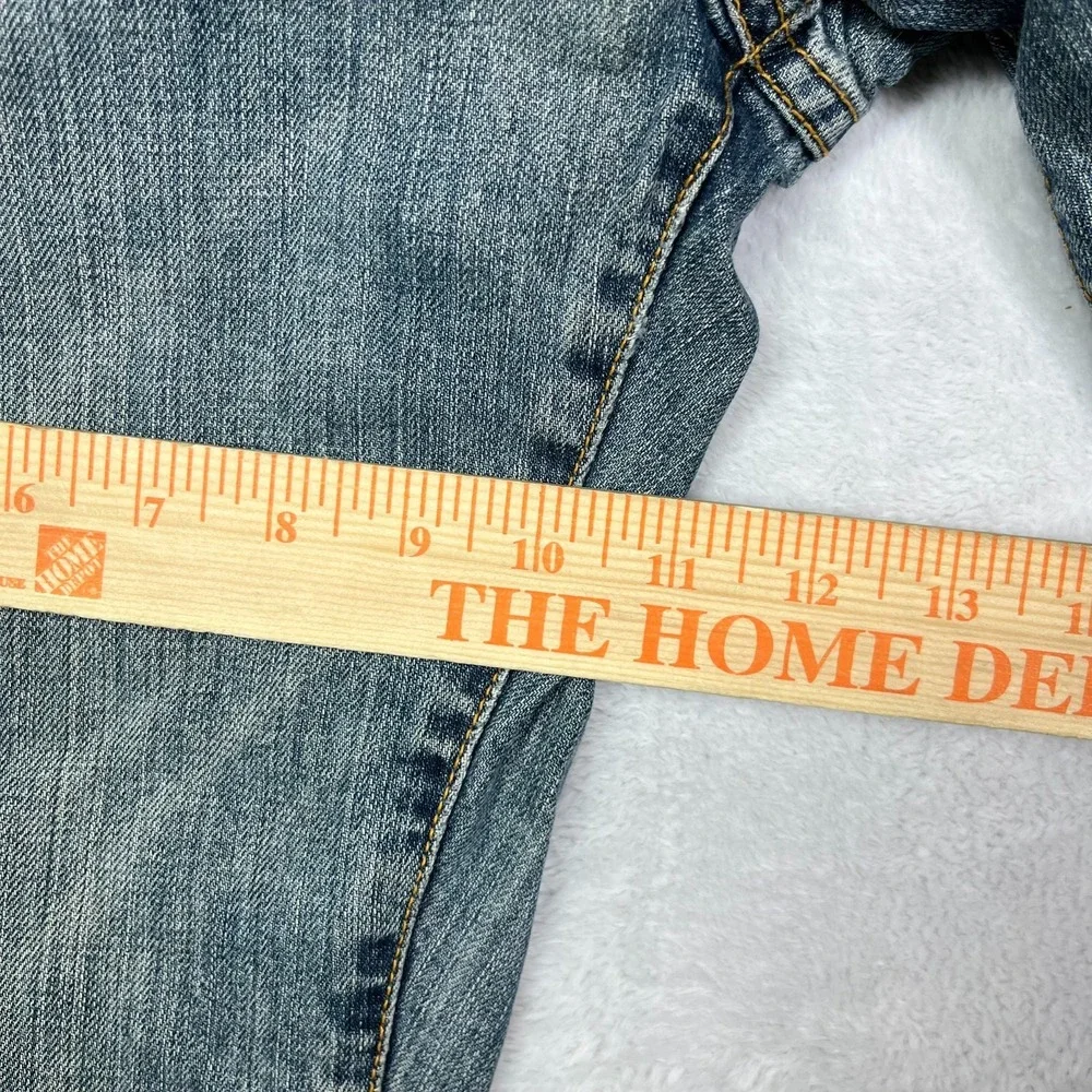 Vintage 90s Lucky Brand Hendrix Jeans Men's Blue Denim Distressed USA Made 34X33